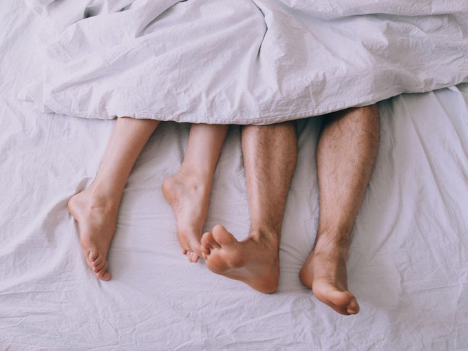 Vanilla sex, couple in bed