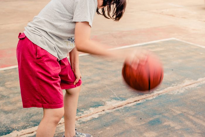 fun ways to stay in shape_woman playing basketball