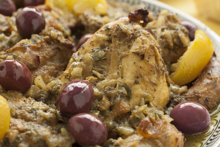 Moroccan Apricot & Olive Chicken