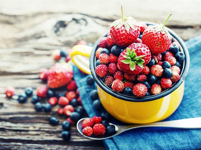 Antioxidants, Bowl of assorted berries