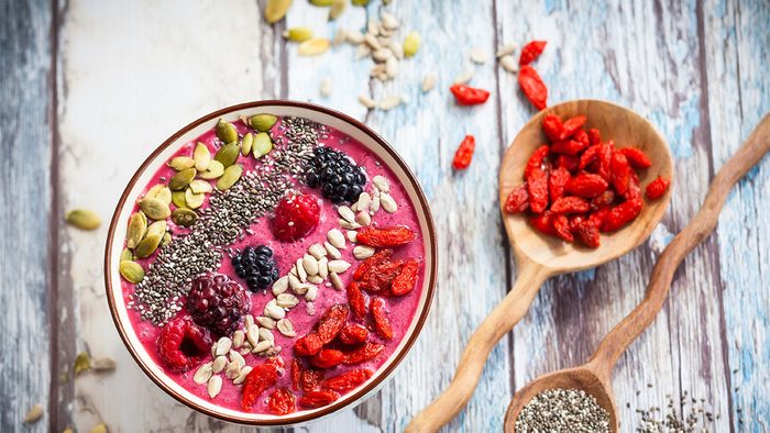 Breakfast Personality, smoothie bowl