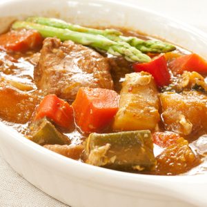 Vegetable & Pork Coconut Curry