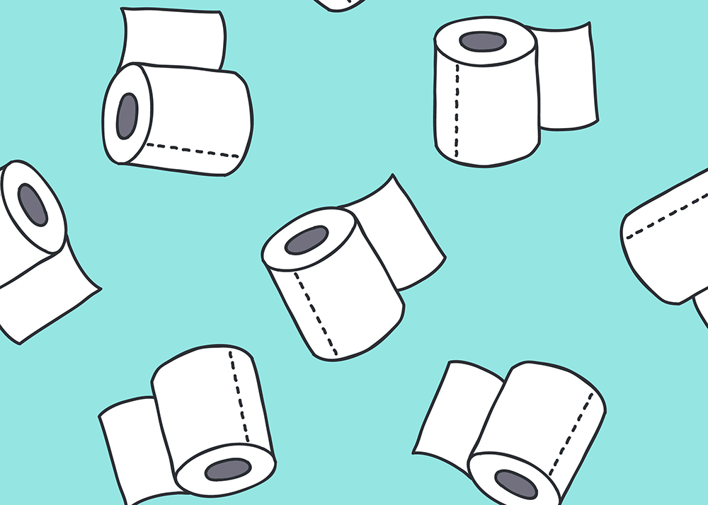 toilet paper illustration_remedies for diarrhea 