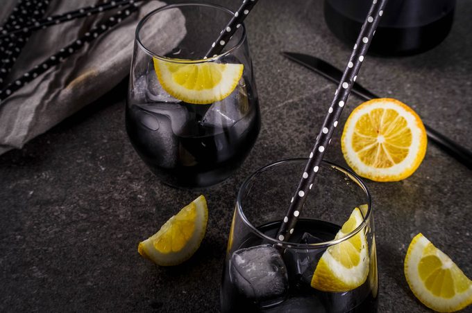 charcoal lemonade drinks