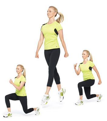 5. Plyo Lunges: 2 minutes