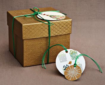 The holiday card gift wrap