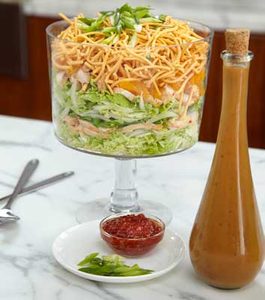Make Ahead Layered Chinese Chicken Salad