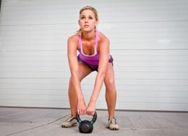 Kettlebell workout fitness weights