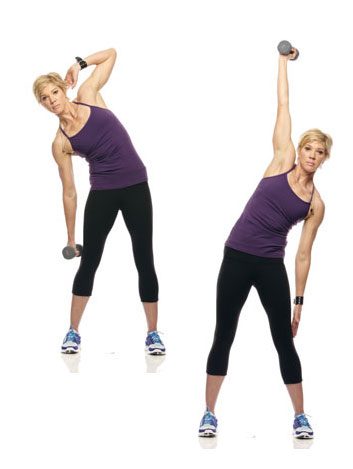 4. Oblique power reach for flat abs