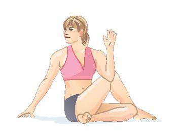 Seated spinal twist