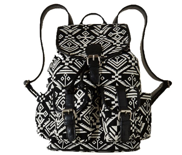Woven cotton backpack 