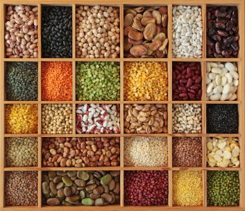 Beans, lentils, peas and other foods high in folate
