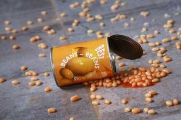 spilled beans