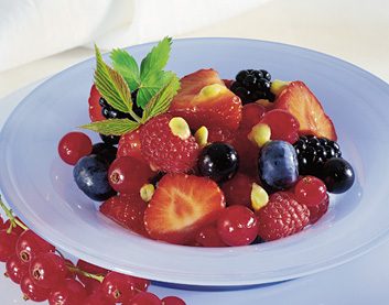 Berry Salad with Passion Fruit