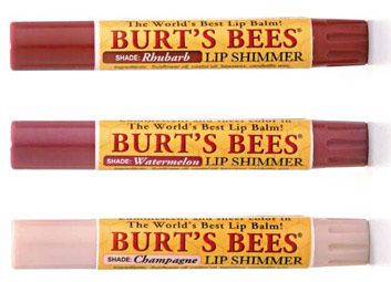 burt's bees lip shimmers