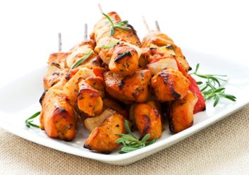 bbq chicken kebabs