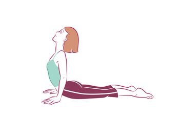 Anti-aging yoga Cobra pose