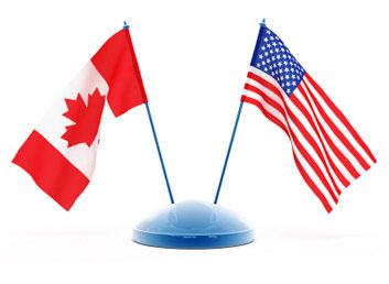canada us flags