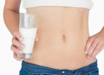 flat stomach milk weight loss dairy