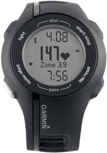 3. Garmin Forerunner 210 watch with heart rate monitor