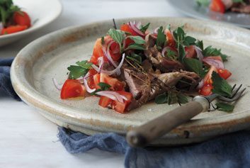 Greek Lamb & Tomato Salad