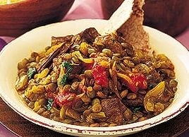 Indian Lamb with Spiced Lentils
