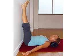 Yoga pose of the month: Beat stress and tension with Legs up the Wall Pose