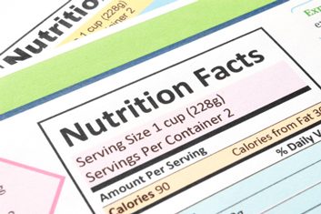 nutrition facts food label