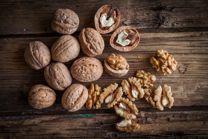 Eating walnuts helps to lower heart disease. 