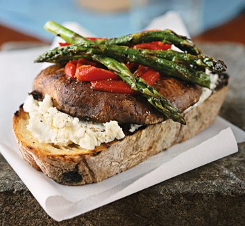 Open-Face Grilled Vegetable Sandwiches