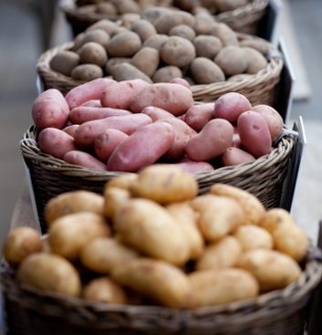 farmers market potatoes variety