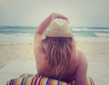 prevent sunburn beach summer hat towel