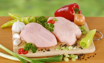 raw chicken and vegetables