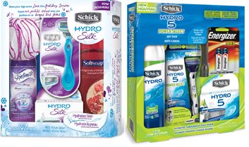 Schick Hydro Power Select and Schick Hydro Silk Holiday Packs