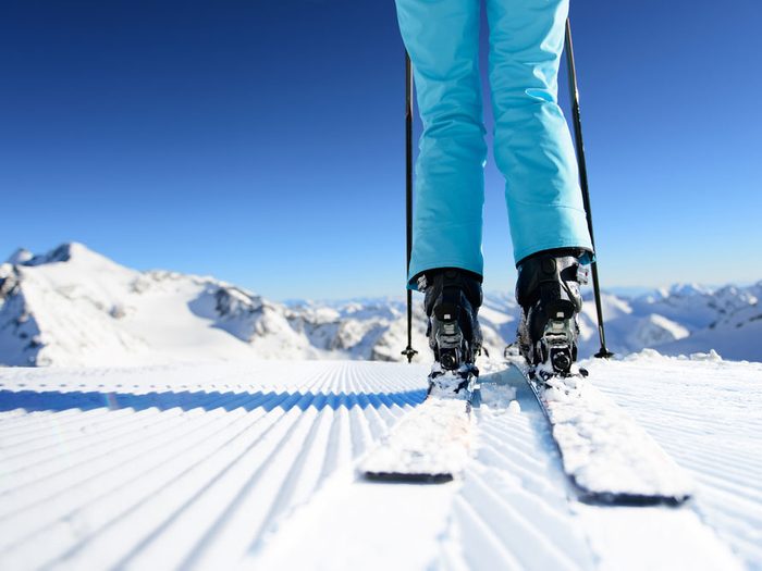 Benefits of skiing to burn calories