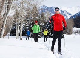 cross-country skiing outdoors winter