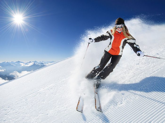 Benefits of skiing for health