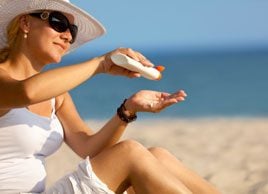 sunscreen skin woman