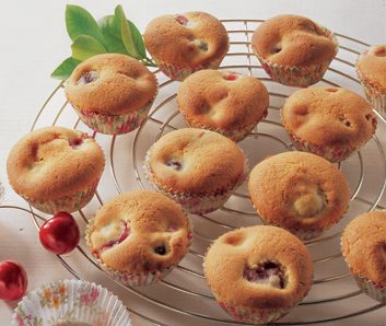 Sunken Cherry Cupcakes