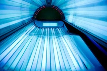 tanning bed empty