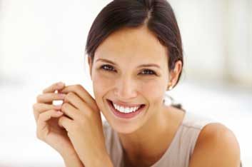 woman with a healthy smile