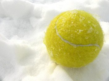 winter tennis snow