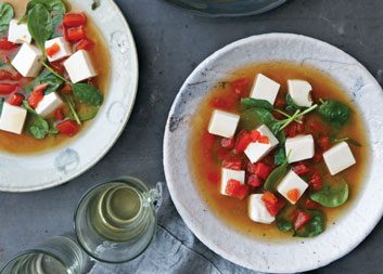 Japanese Tomato & Tofu Soup