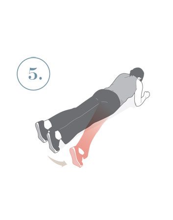 plank with  side step