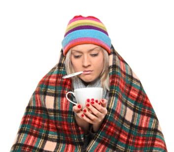 woman with cold