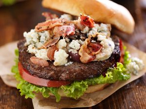Beefed-Up Blue Cheese Burger