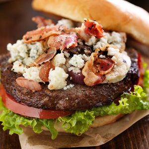 Beefed-Up Blue Cheese Burger