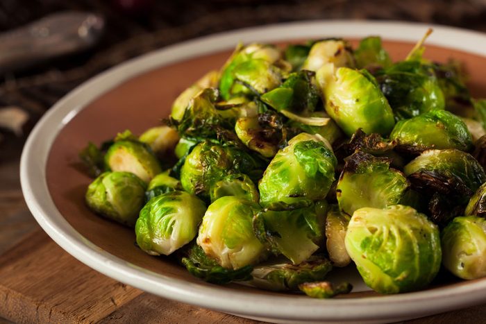 Vegetables, bowl of Brussels sprouts