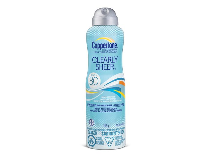 Coppertone Clearly Sheer Spray for Body