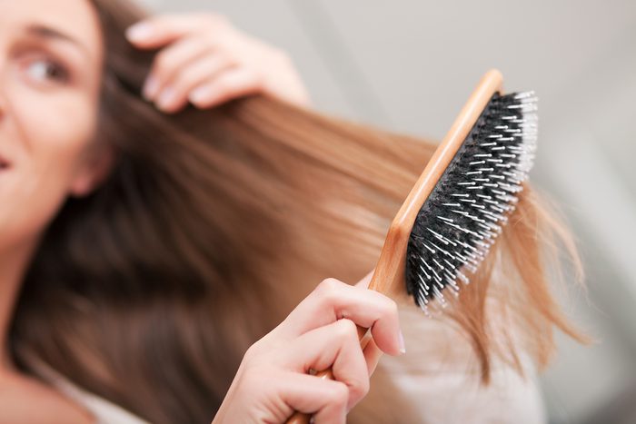 skin says about your health | hair brush